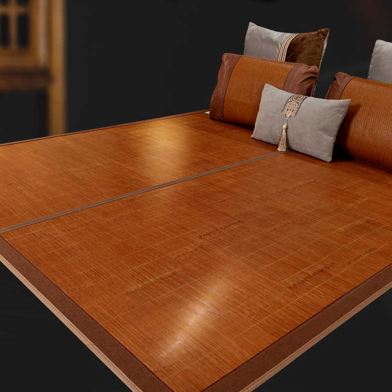 竹席涼席1.1/1.2/1.35折疊雙面1.4/1.6米席子1.5/1.8m直筒2米定做