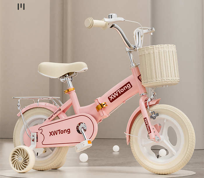 兒童自行車女孩3-6-8-9-10歲童車小孩折疊腳踏單車