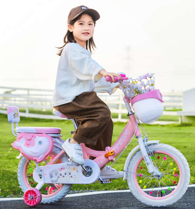 折疊兒童自行車14寸/16寸18寸女孩單車腳踏車